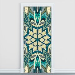 Adesivo Decorativo de Porta - Mandala - 2354cnpt