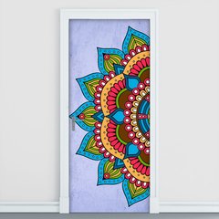 Adesivo Decorativo de Porta - Mandala - 2379cnpt