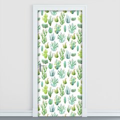 Adesivo Decorativo de Porta - Cactos - 2388cnpt