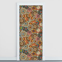 Adesivo Decorativo de Porta - Mandalas - 2393cnpt