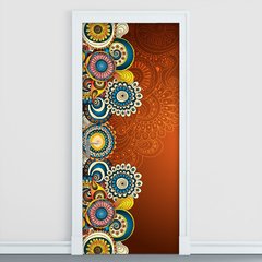 Adesivo Decorativo de Porta - Mandalas - 2397cnpt