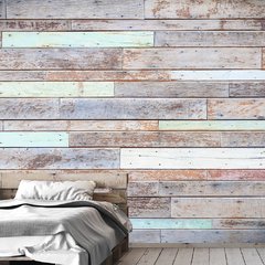 Papel de Parede Madeira Tabuas Demolição Sala Painel Adesivo - 239pc