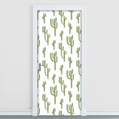 Adesivo Decorativo de Porta - Cactos - 2406cnpt