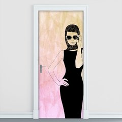 Adesivo Decorativo de Porta - Fashion - Moda - 2407cnpt