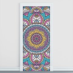 Adesivo Decorativo de Porta - Mandala - 2431cnpt