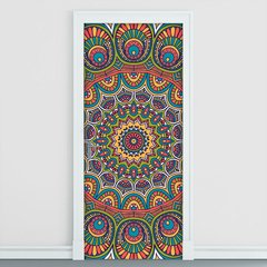 Adesivo Decorativo de Porta - Mandala - 2432cnpt