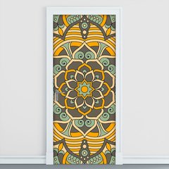 Adesivo Decorativo de Porta - Mandala - 2437cnpt