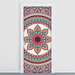Adesivo Decorativo de Porta - Mandala - 2439cnpt