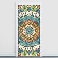 Adesivo Decorativo de Porta - Mandala - 2442cnpt