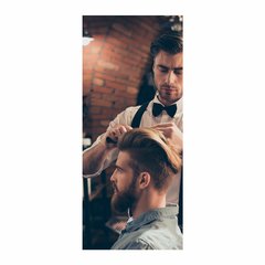 Adesivo Decorativo de Porta - Barber Shop - Barbearia - 2451cnpt na internet