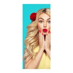 Adesivo Decorativo de Porta - Salão de Beleza - 2453cnpt na internet