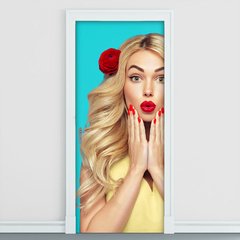 Adesivo Decorativo de Porta - Salão de Beleza - 2453cnpt