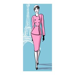 Adesivo Decorativo De Porta - Fashion - Mulher - 2493cnpt na internet