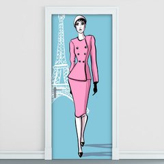 Adesivo Decorativo De Porta - Fashion - Mulher - 2493cnpt