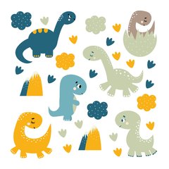 Adesivo de Parede Infantil Dinossauros Quarto Menino Bebe - 250ir - comprar online