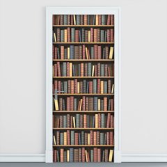 Adesivo Decorativo de Porta - Estante de Livros - 2517cnpt