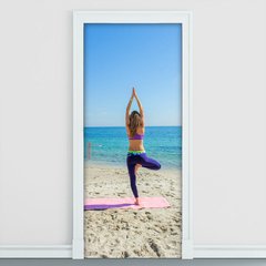 Adesivo Decorativo de Porta - Fitness - Pilates - 2521cnpt