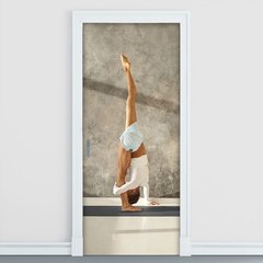 Adesivo Decorativo de Porta - Fitness - Pilates - 2534cnpt