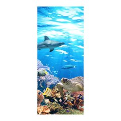 Adesivo Decorativo de Porta - Fundo do Mar - 2539cnpt na internet