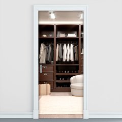 Adesivo Decorativo de Porta - Closet - Armário - 2549cnpt