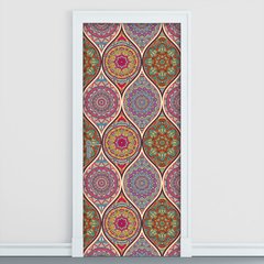 Adesivo Decorativo de Porta - Mandalas - 2561cnpt