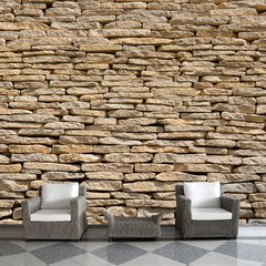 Papel de Parede Pedras Canjiquinha Rustico Sala Painel Adesivo - 257pc
