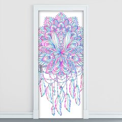 Adesivo Decorativo de Porta - Mandala - 2584cnpt