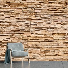 Papel de Parede Pedras Canjiquinha Rustico Sala Painel Adesivo - 258pc