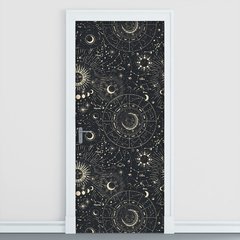 Adesivo Decorativo de Porta - Signos - Lua - 2602cnpt