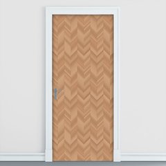 Adesivo Decorativo de Porta - Madeira - 2614cnpt