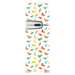 Adesivo Decorativo de Geladeira - Dinossauros - Infantil - Cores - 263gel