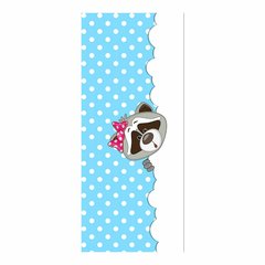 Adesivo Decorativo de Porta - Guaxinim - Azul - 2650cnpt na internet