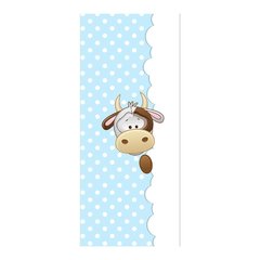 Adesivo Decorativo de Porta - Vaquinha - Azul - 2656cnpt na internet