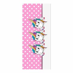 Adesivo Decorativo de Porta - Unicórnios - Rosa - 2658cnpt na internet