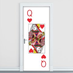 Adesivo Decorativo de Porta - Dama de Copas - 2665cnpt