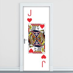 Adesivo Decorativo de Porta - Valete de Copas - 2666cnpt