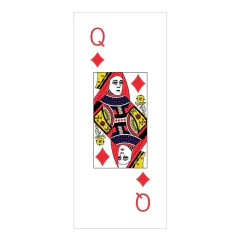 Adesivo Decorativo de Porta - Dama de Ouros - 2671cnpt na internet