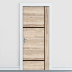 Adesivo de Porta - Porta Madeira - Decorativo Sala Quarto Casa - 2702mlpt - Allodi