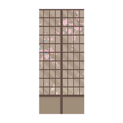 Adesivo de Porta - Porta Japonesa - Decorativo Sala Quarto Casa - 2706mlpt na internet
