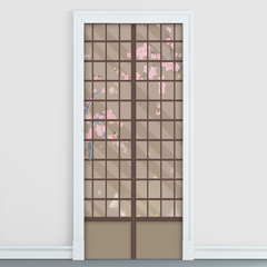 Adesivo de Porta - Porta Japonesa - Decorativo Sala Quarto Casa - 2706mlpt - Allodi