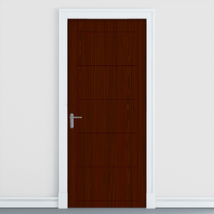 Adesivo de Porta - Porta Madeira - Decorativo Sala Quarto Casa - 2711mlpt - Allodi