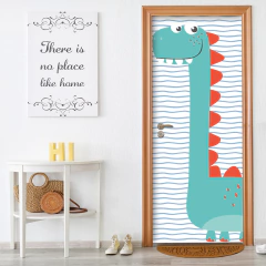 Adesivo Decorativo de Porta Dinossauros Dino Infantil Quarto - 2736mlpt
