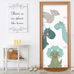 Adesivo Decorativo de Porta Dinossauros Dino Infantil Quarto - 2741mlpt