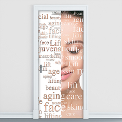 Adesivo Decorativo de Porta Estética Salão de Beleza Preenchimento - 2772mlpt - Allodi