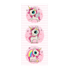 Adesivo Decorativo de Porta Unicórnios Infantil Quarto Menina - 2776mlpt na internet