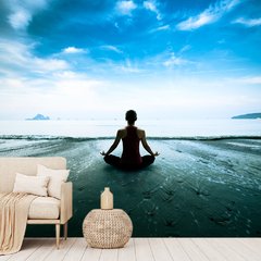 Papel de Parede Yoga Pilates Exercício Saúde Sala Painel Adesivo - 277pc