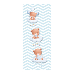 Adesivo Decorativo de Porta Ursinhos Rosa Infantil Quarto Menina - 2788mlpt na internet