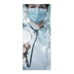Adesivo Decorativo de Porta Medicina Consultório Médico Clínica - 2794mlpt na internet