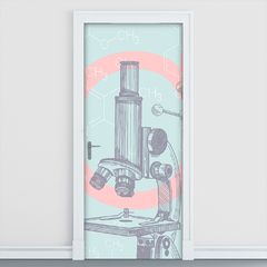 Adesivo Decorativo de Porta Laboratório Dna Clínica Médica - 2797mlpt - Allodi