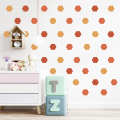 Adesivo de Parede Infantil 180 Hexagonos Sunshine Quarto - 280ir